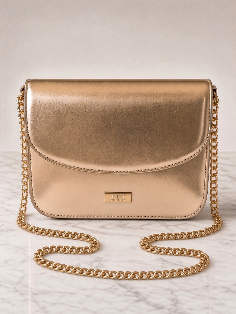 Jimmy Choo Gold Chain  Crossbody Bag
